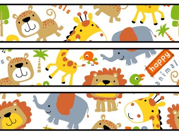 Cute Animals Bulletin Board Decor Kit, Cute Animals Letters