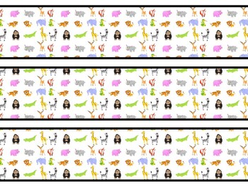 Cute Animals Bulletin Board Decor Kit, Cute Animals Letters