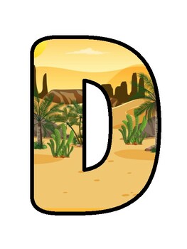 DESERT HABITAT!, Desert Bulletin Board Decor