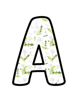 Dandelions Bulletin Board Décor Kit, Dandelions Letters