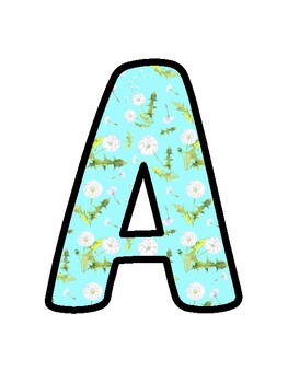 Dandelions Bulletin Board Décor Kit, Dandelions Letters