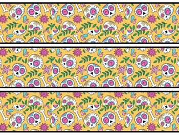 Day Of The Dead Bulletin Board Decor Kit, Day Of The Dead Letters
