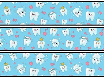 Dental Health Bulletin Board Decor Kit, Dental Health Letters