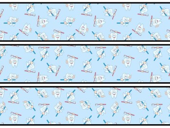 Dental Health Bulletin Board Decor Kit, Dental Health Letters