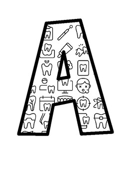 Dentistry Bulletin Board Letters, Dentistry Bulletin Board Décor Kit