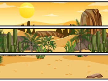 Desert Bulletin Board Decor Kit, Desert Letters