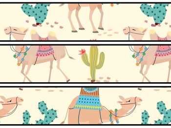 Desert Bulletin Board Decor Kit, Desert Letters
