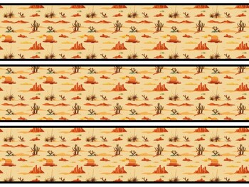 Desert Bulletin Board Decor Kit, Desert Letters