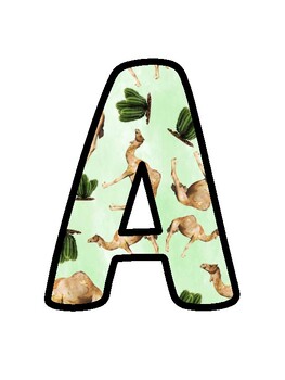 Desert Bulletin Board Décor Kit, Desert Letters