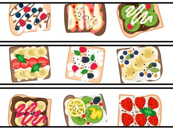 Desserts Bulletin Board Decor Kit, Desserts Letters