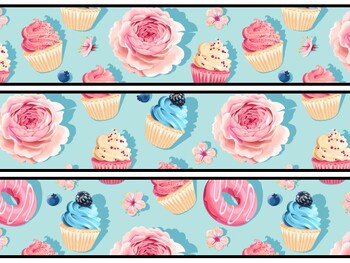 Desserts Bulletin Board Decor Kit, Desserts Letters