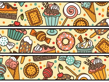 Desserts Bulletin Board Decor Kit, Desserts Letters