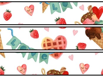 Desserts Bulletin Board Decor Kit, Desserts Letters