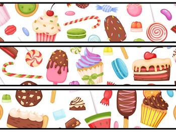 Desserts Bulletin Board Decor Kit, Desserts Letters