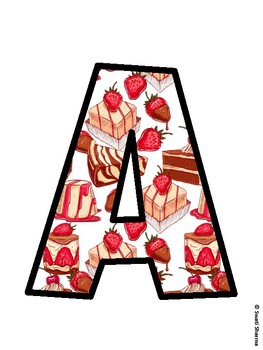 Desserts Bulletin Board Décor Kit, Desserts Bulletin Board Letters