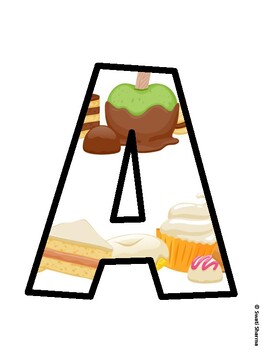 Desserts Bulletin Board Décor Kit, Desserts Bulletin Board Letters