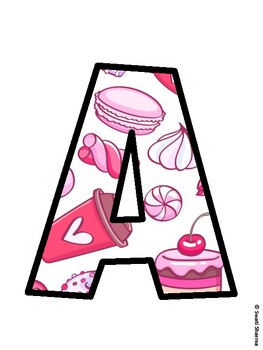Desserts Bulletin Board Décor Kit, Desserts Bulletin Board Letters