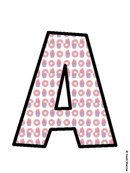 Desserts Bulletin Board Décor Kit, Desserts Bulletin Board Letters