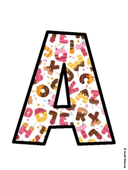 Desserts Bulletin Board Décor Kit, Desserts Bulletin Board Letters