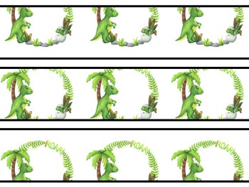 Dinosaur Bulletin Board Decor Kit, Dinosaur Letters, Dinosaur Borders