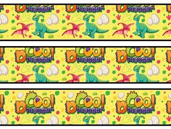 Dinosaur Bulletin Board Decor Kit, Dinosaur Letters, Dinosaur Borders