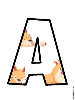 Dog Bulletin Board Decor Kit, Dog Bulletin Board Letters