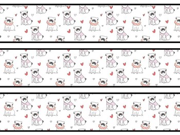 Dog Bulletin Board Decor Kit, Dog Letters