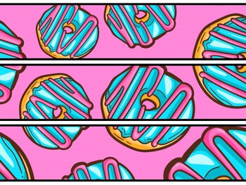 Donut Bulletin Board Decor Kit, Donut Letters