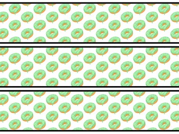 Donut Bulletin Board Decor Kit, Donut Letters