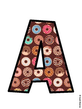 Donut Bulletin Board Décor Kit, Donut Bulletin Board Letters