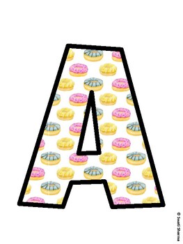 Donut Bulletin Board Décor Kit, Donut Bulletin Board Letters