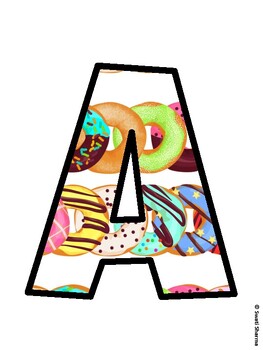 Donut Bulletin Board Décor Kit, Donut Bulletin Board Letters