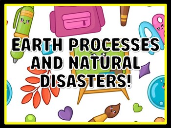 EARTH PROCESSES AND NATURAL DISASTERS! Grade 4 And 5 Science Door Decor