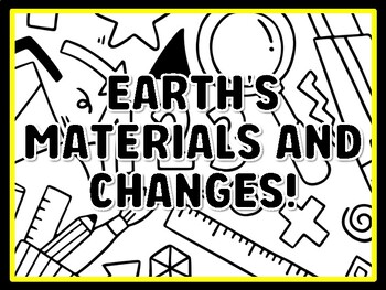 EARTH'S MATERIALS AND CHANGES! Grade 2 Science Door Decor