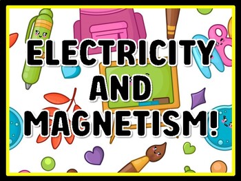 ELECTRICITY AND MAGNETISM! Grade 6 Science Door Decor