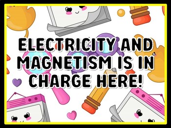 ELECTRICITY AND MAGNETISM IS IN CHARGE HERE! Grade 7 And 8 Science Door Decor