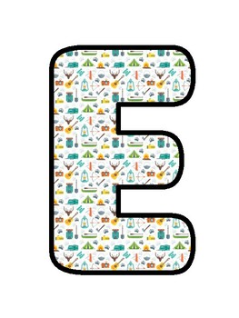 ELEMENTARY SCHOOL IS CAMPING HERE! WELCOME!, Camping Bulletin Board Decor
