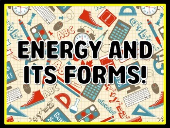 ENERGY AND ITS FORMS! Grade 3 Science Door Decor