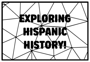 EXPLORING HISPANIC HISTORY! Hispanic Heritage Month Coloring Pages, Classroom