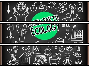 Earth Day Bulletin Board Decor Kit, Earth Day Letters