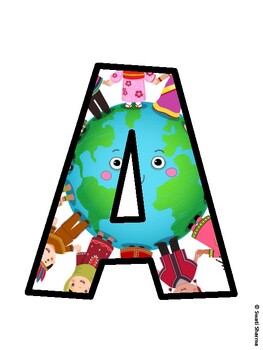 Earth Day Bulletin Board Décor Kit, Earth Day Bulletin Board Letters