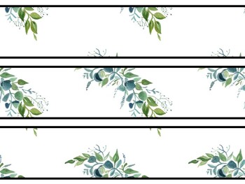 Eucalyptus Bulletin Board Decor Kit, Eucalyptus Letters
