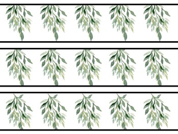 Eucalyptus Bulletin Board Decor Kit, Eucalyptus Letters