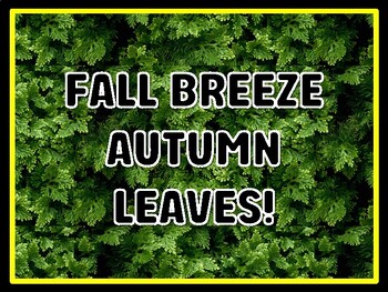 FALL BREEZE AUTUMN LEAVES! Leaves Door Décor, Leaves Bulletin Board Décor Kit