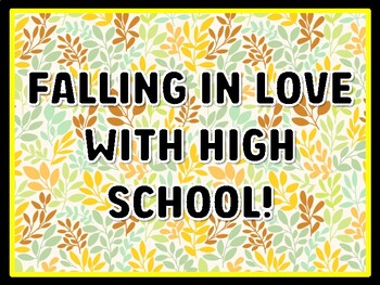 FALLING IN LOVE WITH HIGH SCHOOL! Leaves Door Décor, Leaves Bulletin Board Dé