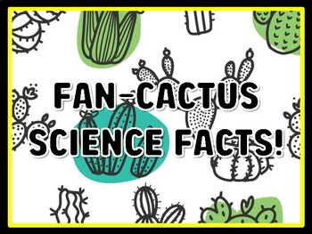 FAN-CACTUS SCIENCE FACTS! Succulents Door Décor