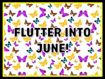 FLUTTER INTO JUNE! Butterfly Door Décor, Butterfly Bulletin Board Décor