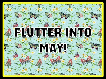 FLUTTER INTO MAY! Butterfly Door Décor, Butterfly Bulletin Board Décor