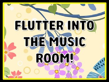FLUTTER INTO THE MUSIC ROOM! Butterfly Door Décor