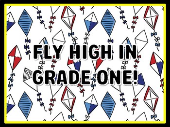 FLY HIGH IN GRADE ONE! Kites Door Décor, Kites Bulletin Board Décor Kit
